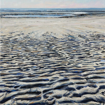 Meeresspuren, 70 × 50 cm, Öl auf Leinwand, 2023