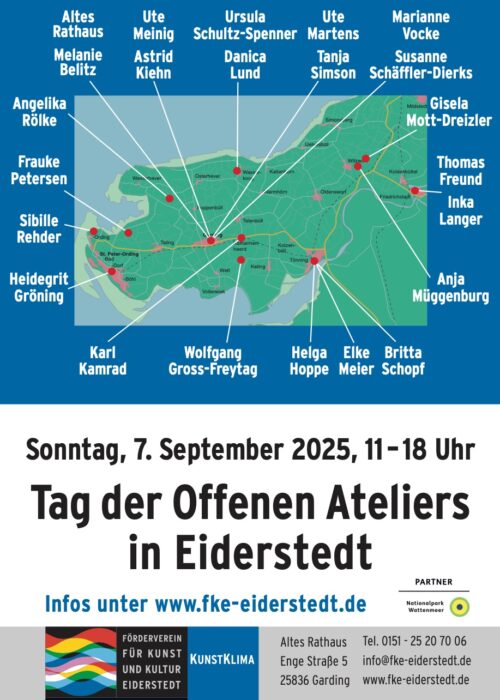 Offene Ateliers auf Eiderstedt 09. September 2025 11 - 18 Uhr