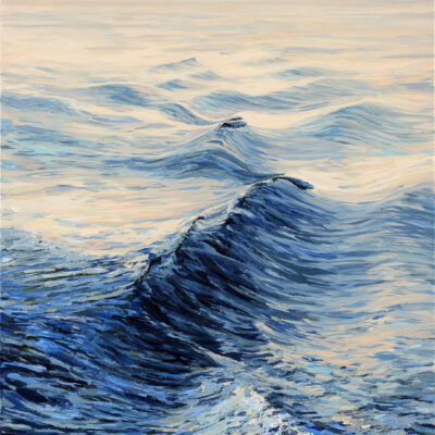 Blick zurück, 70 × 50 cm, Acryll auf Leinwand, 2023 ... VERKAUFT
