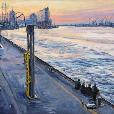 Nach der Nacht, 30 × 40 cm, Öl auf Leinwand, 2023