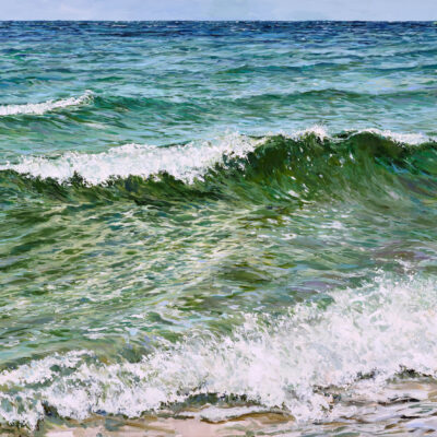 Strandrauschen, 70 × 100 cm, Acryl auf Leinwand, 2025