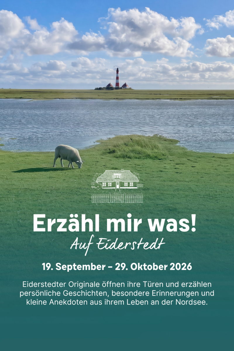 Plakat Erzähl mir was auf Eiderstedt 2026 Plakat Erzähl mir was auf Eiderstedt 2026